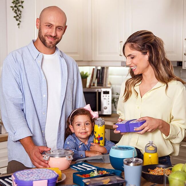 Caserola rotunda nava we care 850 ml roz smb10-262-011