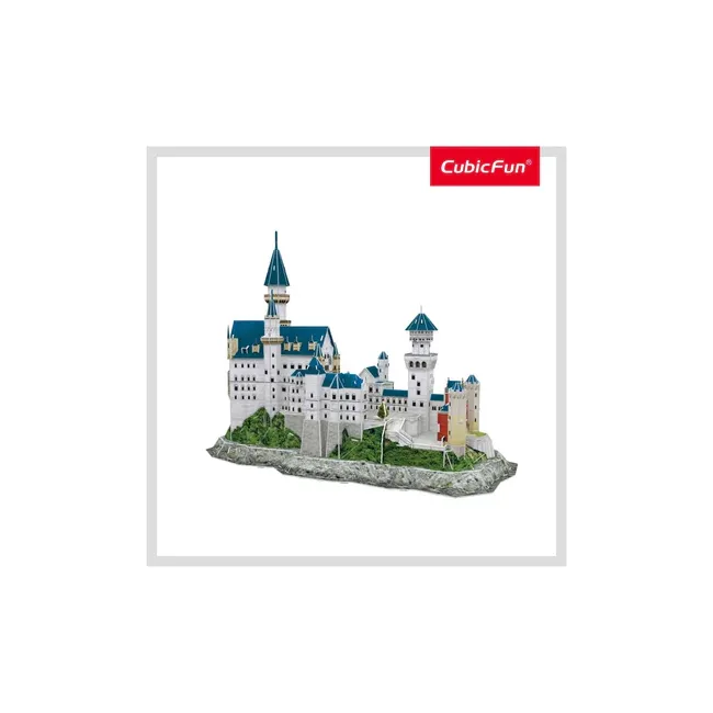 PUZZLE 3D+BROSURA-CASTELUL NEUSCHWANSTEIN 128 PIESE - ARTCUDS0990h