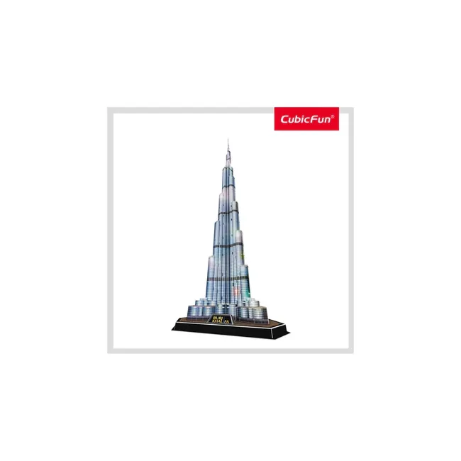 PUZZLE 3D LED BURJ KHALIFA 136 PIESE - ARTCUL133h