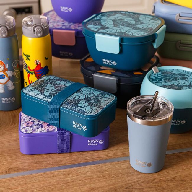 Lunchbox nava we care 650ml albastru smb10-259-032