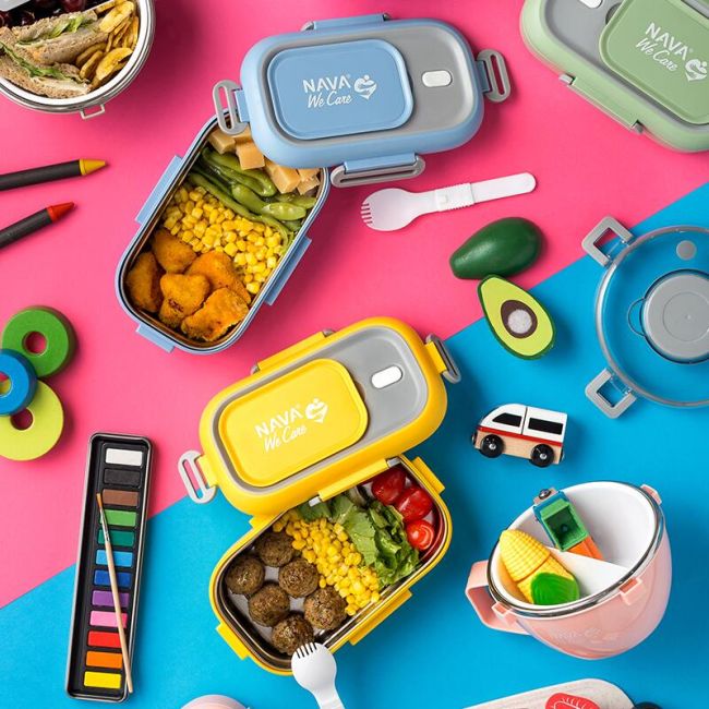 Lunchbox nava we care 800 ml albastru smb10-262-006