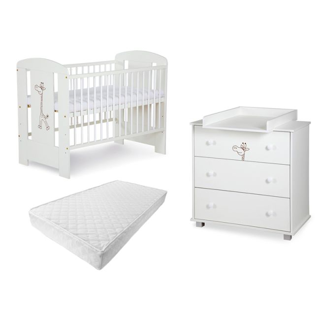 Mobilier Camera copii Si Bebelusi KLUPS SAFARI GIRAFFE Alb 2 MYK00081173