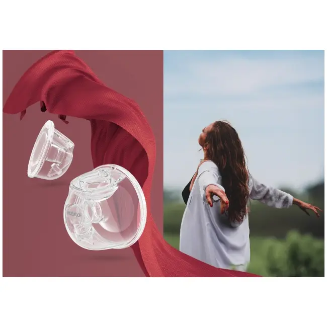 Neno muszle &ndash; 2 cupe hands free pentru pompe de s&acirc;n nen-bab-ak025