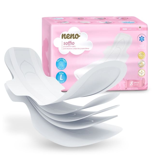 Neno soffio – absorbante postpartum de unică folosință, 8 buc. nen-mam-hig007