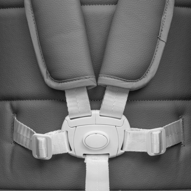 Scaun de masa 2 in 1, New Baby, Smart, Poate fi utilizat si ca leagan pentru copii, Cu telecomanda, Spatar reglabil in 4 pozitii, Cu 5 viteze de leganare, Cu melodii si jucarii, 0-36 luni, Grey BYN56307