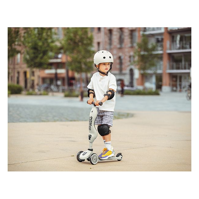 Set De Protectie Scoot And Ride, Genunchiere Si Cotiere, Marime S, Black Ash Pjbc4841-3537