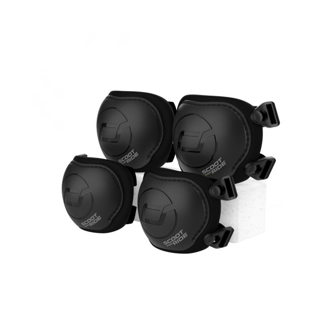 Set De Protectie Scoot And Ride, Genunchiere Si Cotiere, Marime S, Black Ash Pjbc4841-3537