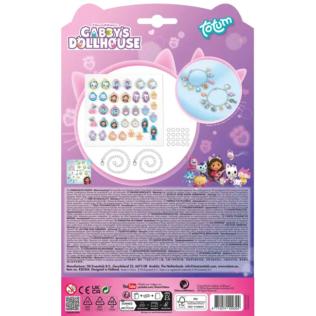 Set bratari cu pandantive - gabby's dollhouse