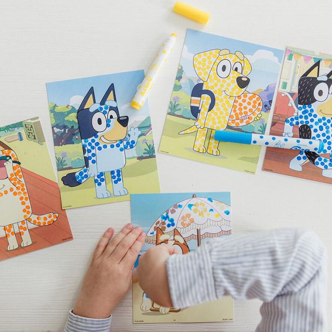 Set creativ - arta cu puncte - bluey