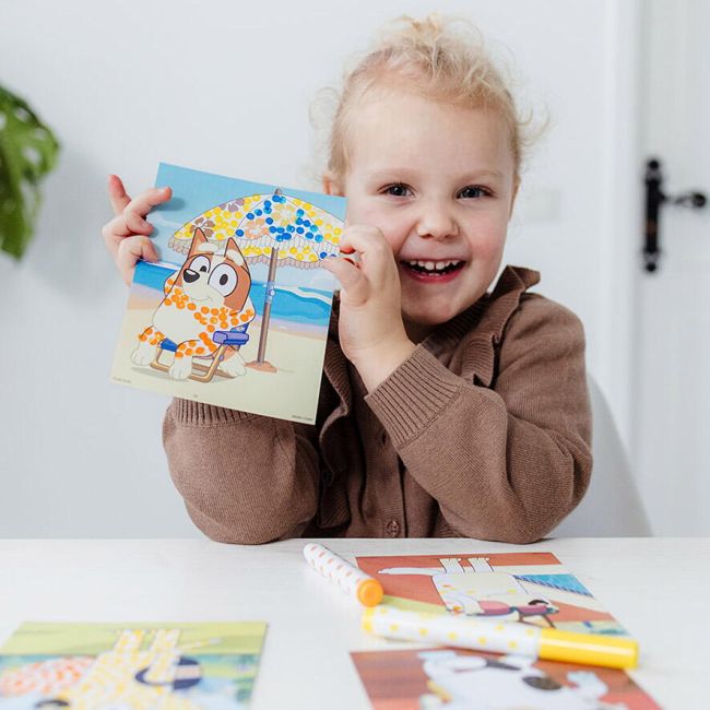 Set creativ - arta cu puncte - bluey