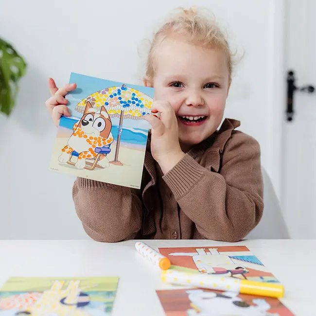 Set creativ - arta cu puncte - bluey