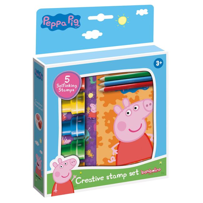 Set creativ cu stampile - peppa pig