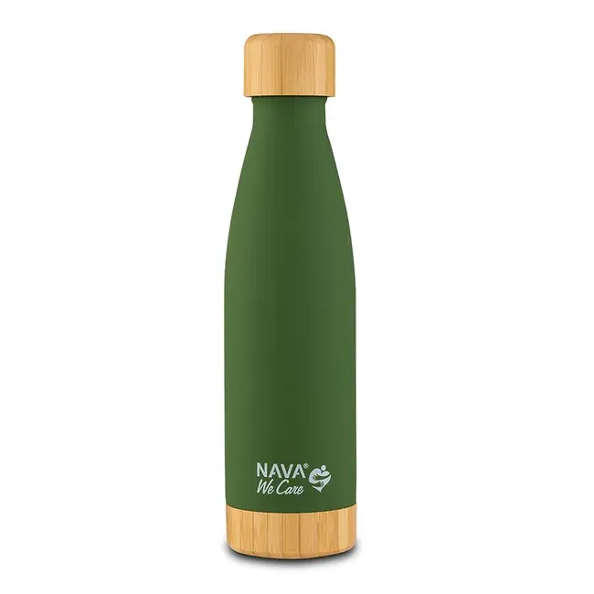 Sticla termoizolanta bambus calatorii nava 500 ml verde smb10-016-005