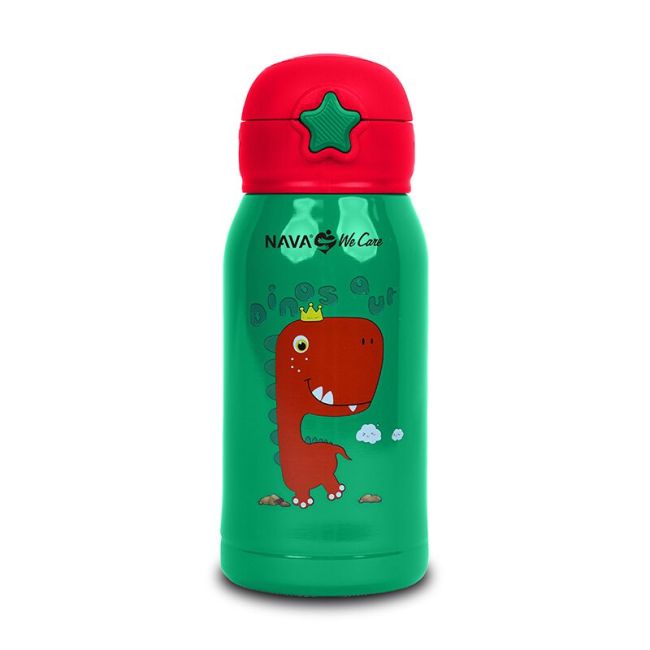 Sticla termoizolanta nava 500 ml dinozaur verde smb10-001-003