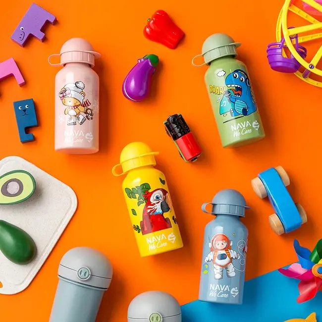 Sticla termoizolanta nava we care 400 ml albastru smb10-125-011