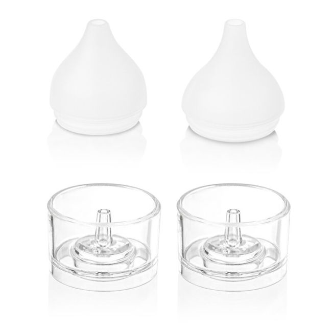 Aspirator nazal, Lionelo, Babyair, Cu forta de aspiratie reglabila in 3 trepte, Usor si portabil, Fara fir, Cu 2 varfuri din silicon, Silentios, 0 luni+, White BYNLOC-BABYAIR
