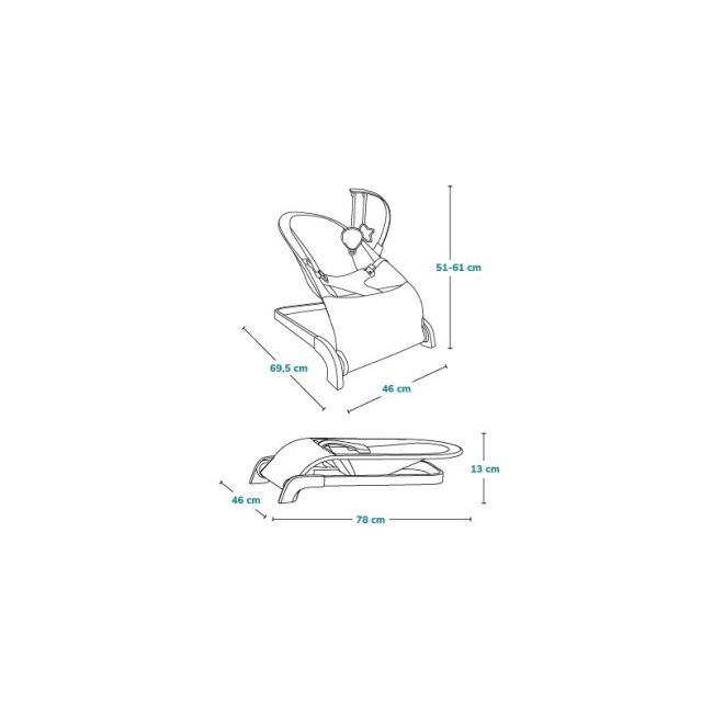Fotoliu balansoar, Lionelo, Lilac, Cu arcada cu jucarii, Ergonomic, Reglare spatar in 3 pozitii, Pernuta moale invelita in tesatura de bambus, Pliabil, 0-6 luni, Bej BYNLO-LILAC_BEIGE_SAND