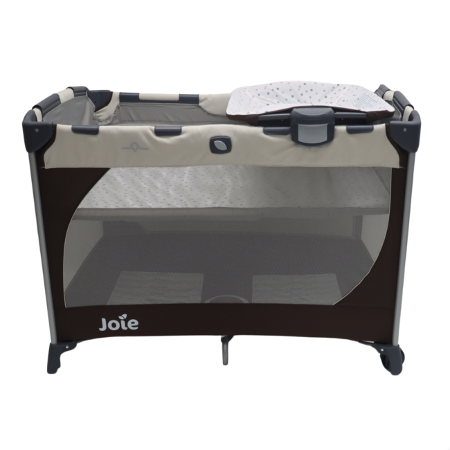 Joie - patut pliant commuter change beige dots, cu cosulet detasabil inclus bbbp1028laf04000