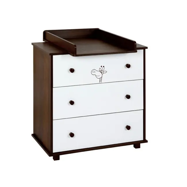 Mobilier Camera copii Si Bebelusi KLUPS SAFARI GIRAFFE Wenge 2 + Polita CADOU (Stoc LIMITAT) MYK00081178