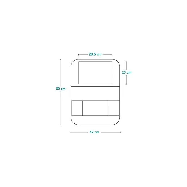 Organizator auto, Lionelo, Cu 5 buzunare de diferite dimensiuni, Cu buzunar pentru tableta, Montare cu clema, Piele ecologica, Impermeabila, Negru BYNLO-SEATORGANIZER_BLACK