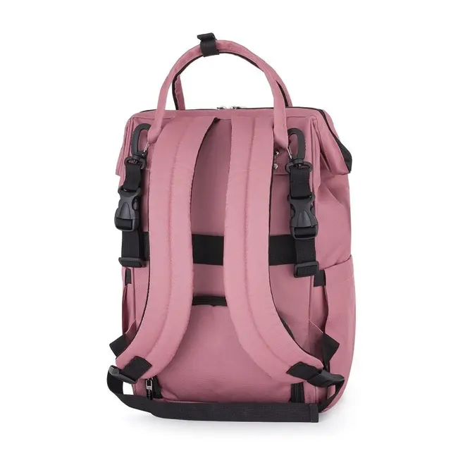 Rucsac pentru mamici, Petite&Mars, Jack, Cu 11 compartimente, Cu buzunare termice, Saltea de infasat inclusa, 30 x 42 x 15 cm, Dusty Rose BYN507820