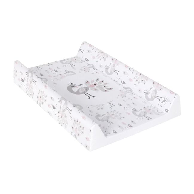 Saltea de infasat, Ceba Baby, Confort, 50x70 cm, Atasabila la patut, Fara BPA, 0 luni+, Lolly Polly Peacock BYNW-203-120-608