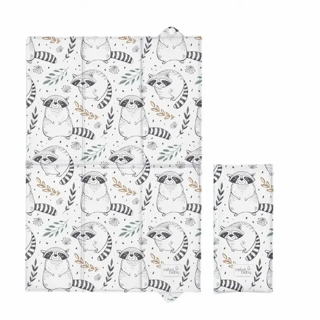 Saltea de infasat, Ceba Baby, Pliabila, 60 x 40 cm, Raccoon BYNW-305-000-636