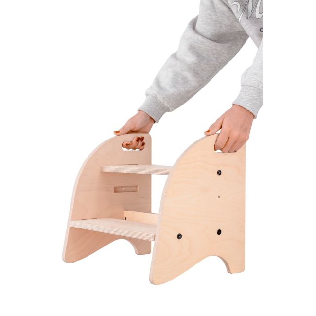 Scaun inaltator tip scara cu 2 trepte pentru copii, model 1, MamaToyz JEMMtyz_stepin1