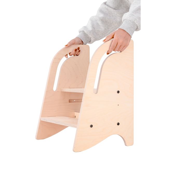 Scaun inaltator tip scara cu 2 trepte pentru copii, model 2, MamaToyz JEMMtyz_stepin2