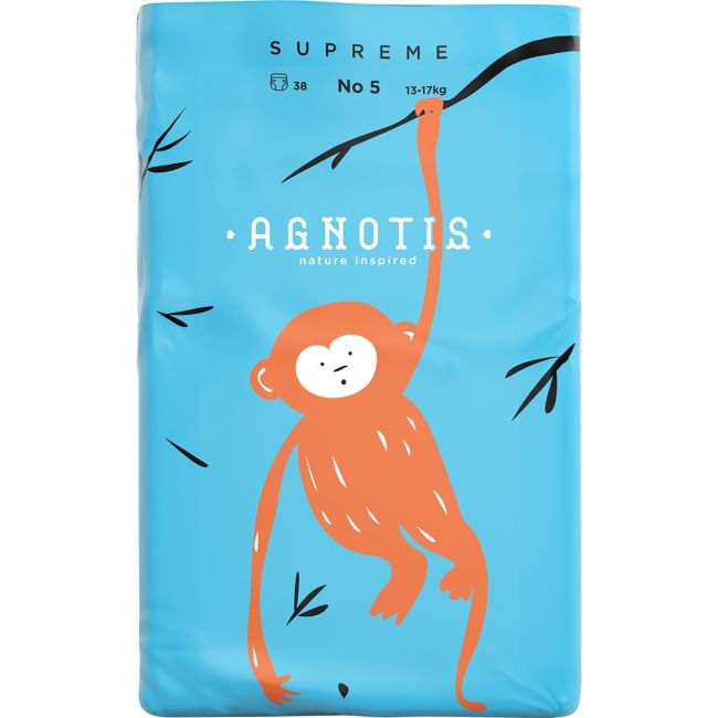 Scutece hipoalergenice Supreme Agnotis, marimea nr. 5, 13-17 kg, 38 bucati JEMagn_snr5