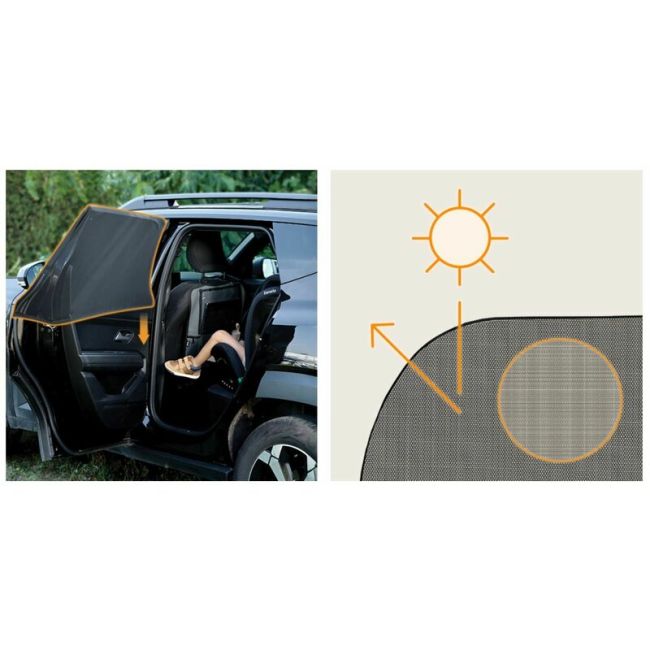 Set 2 parasolare auto, Lionelo, Sunblocker, Universale, Instalare usoara, Negru BYNLO-SUNBLOCKER_BLACK