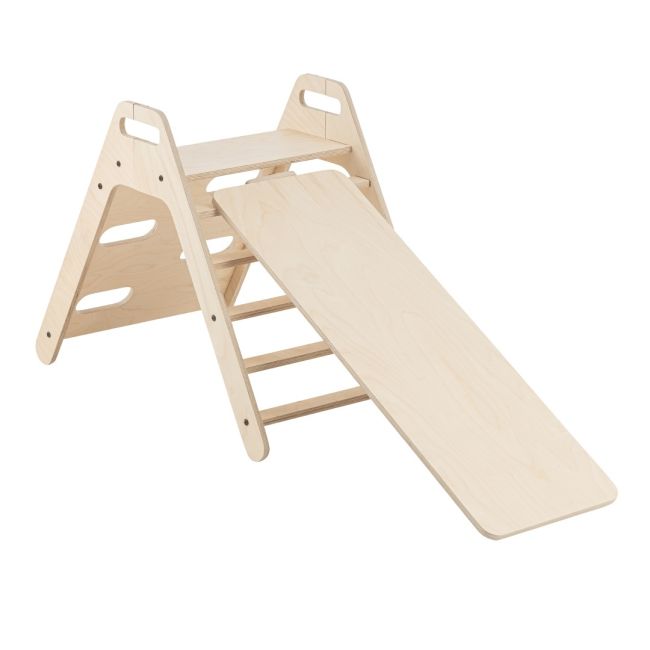 Set de cățărat Montessori cu tobogan Pikko, MamaToyz JEMmtyz_pikko