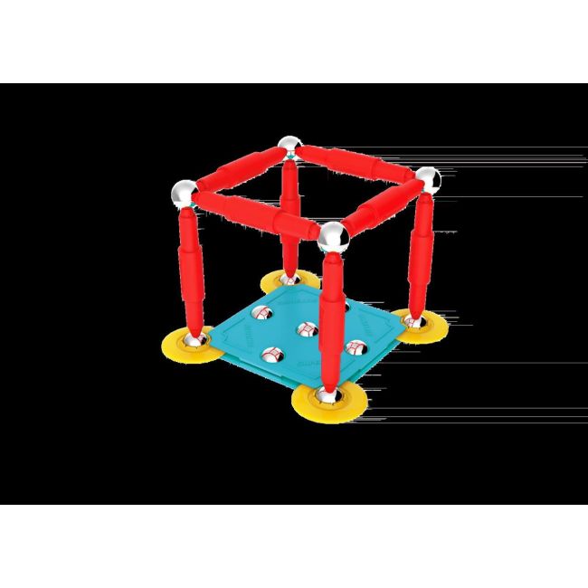 Set de constructie magnetic supermag classic, 27 piese spm0413