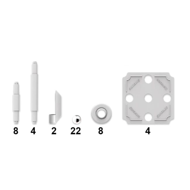 Set de constructie magnetic supermag classic, 48 piese spm0400