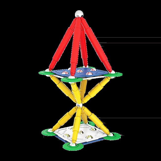 Set de constructie magnetic supermag classic, 48 piese spm0400
