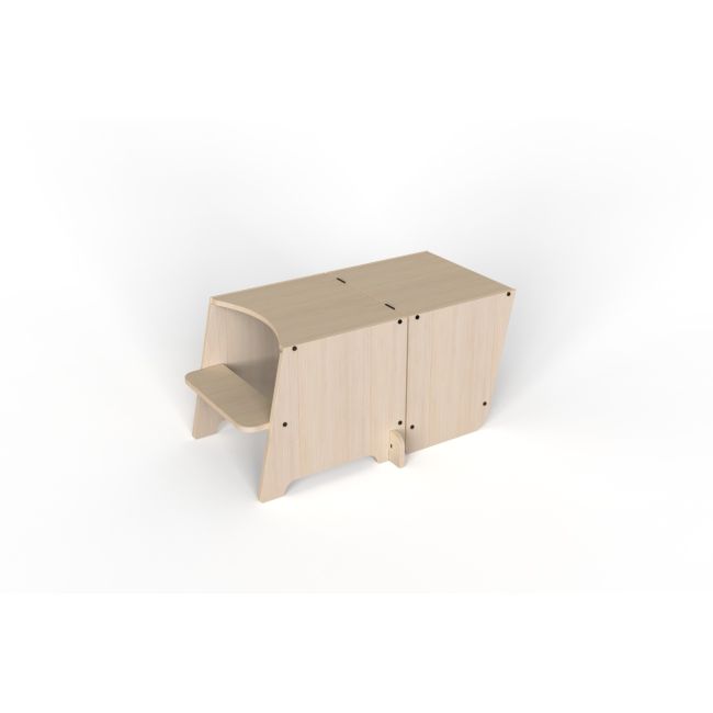 Turn de invatare multifunctional Kule Bend, Natur, MamaToyz JEMMtyz_bend
