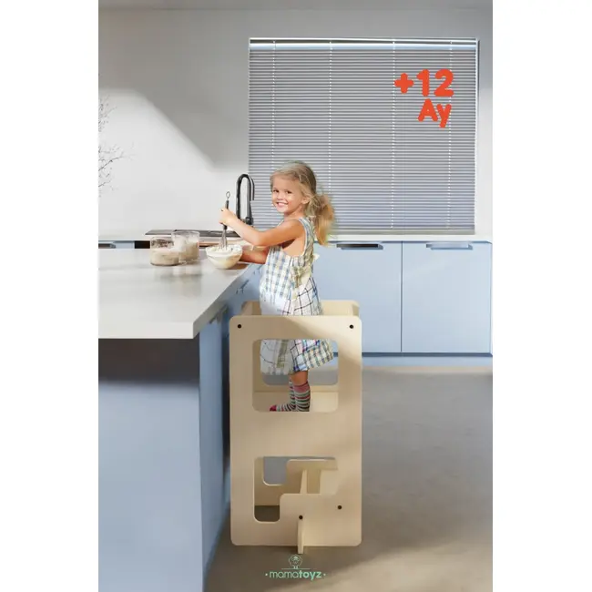 Turn de invatare multifunctional Kule Flip, Natur, MamaToyz JEMMtyz_flipn