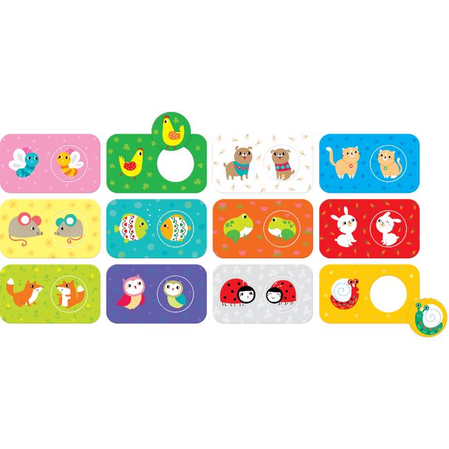 Joc educativ asociaza prietenii, 24 piese, 18x10,5 cm Banana Panda BP49030 BBJBP49030_Initiala