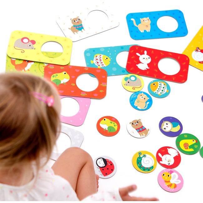 Joc educativ asociaza prietenii, 24 piese, 18x10,5 cm Banana Panda BP49030 BBJBP49030_Initiala