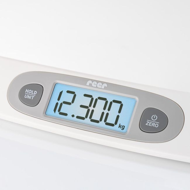 Cantar digital pentru bebelusi BabyCare, pana la 25 kg, ecran iluminat, memorie, 0+ luni, Reer 64120