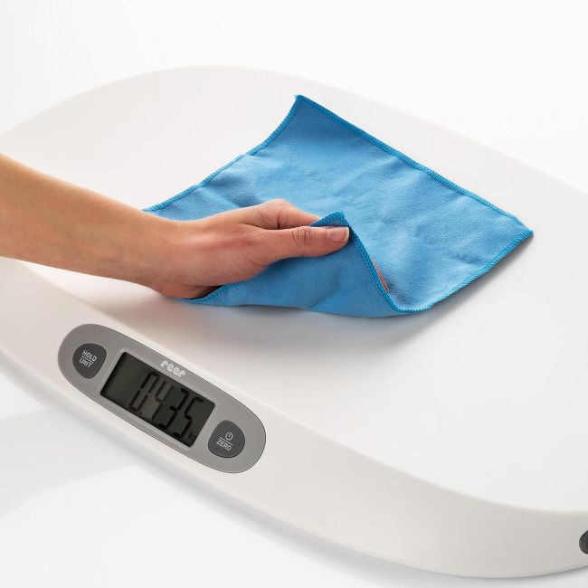 Cantar digital pentru bebelusi BabyCare, pana la 25 kg, ecran iluminat, memorie, 0+ luni, Reer 64120