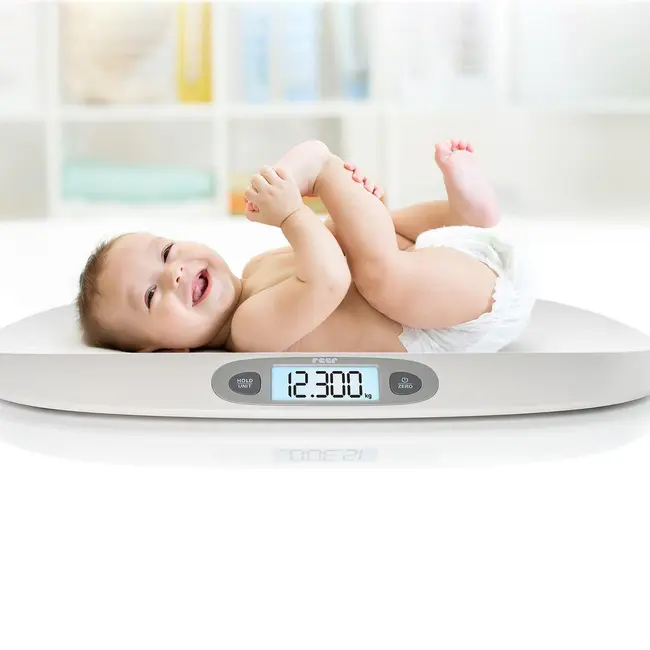 Cantar digital pentru bebelusi BabyCare, pana la 25 kg, ecran iluminat, memorie, 0+ luni, Reer 64120