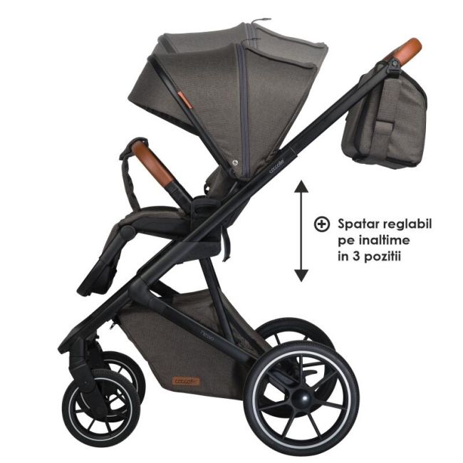 Carucior modular 2in1 c nessia anthracite+balansoar bebelusi c velio butternut smb322065362333041144