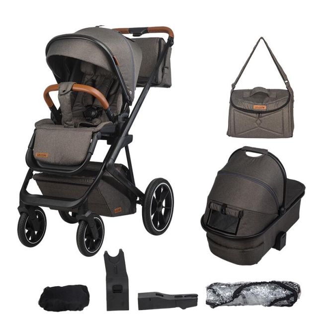 Carucior modular 2in1 c nessia anthracite+balansoar bebelusi c velio butternut smb322065362333041144