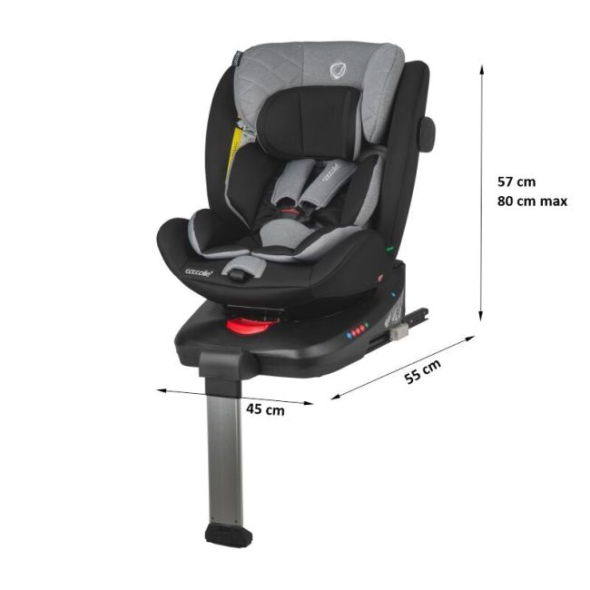 Scaun auto isize 40-150 cm c vigo diamond black+coccolle oglinda auto rear-facing smb3240856643200000460
