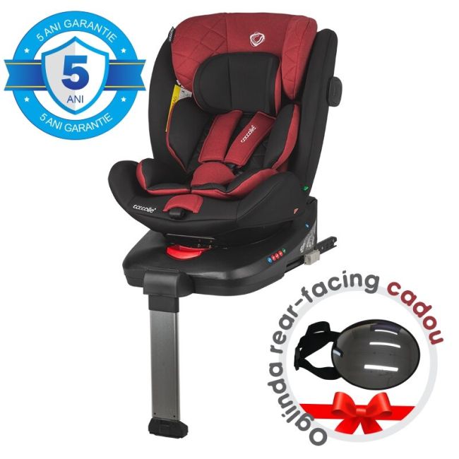 Scaun auto isize 40-150 cm c vigo poppy red+coccolle oglinda auto rear-facing smb3240856203200000460