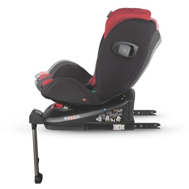 Scaun auto isize 40-150 cm c vigo poppy red+coccolle oglinda auto rear-facing smb3240856203200000460