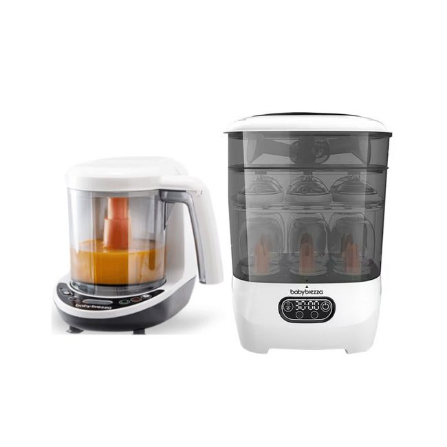 Pachet Bebe-Start 15 - Robot de bucatarie One Step Baby Food Maker Deluxe + Sterilizator One Step