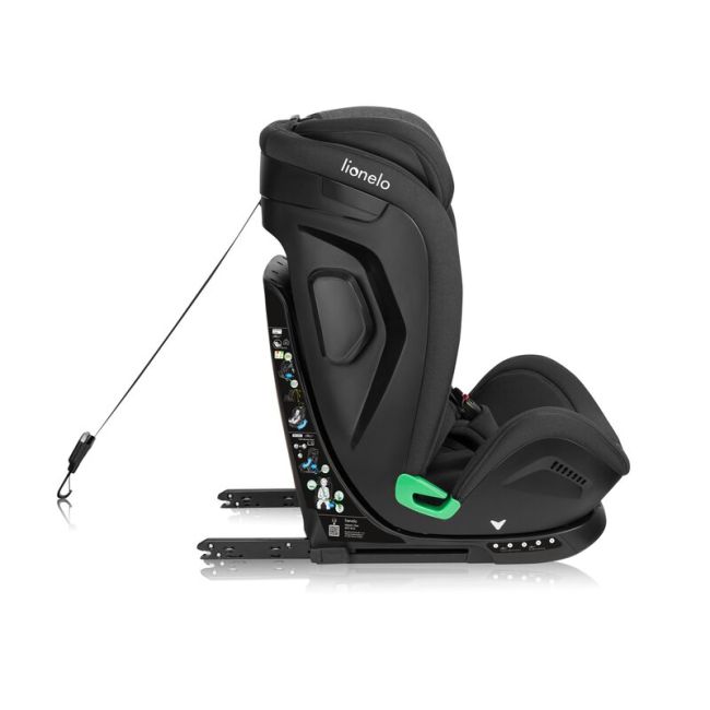 Scaun auto, Lionelo, Harper i-Size, Isofix, Cu centura TopTether, Cu spatar inclinabil in 5 pozitii, Cu tetiera reglabila in 13 pozitii, Cu tehnologie Dri Seat, Instalare cu fata inainte, 9-36 kg, 76-150 cm, Conform cu ECE R129, Gri BYNLO-HARPER_I-SIZE_BL