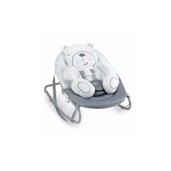 Balansoar Si Scaun 2 In 1 Cu Melodii Si Sunete, 4 Viteze Pentru Leganare Bebe, Proiector De Lumina, Orso Grigio Pjbs347/247